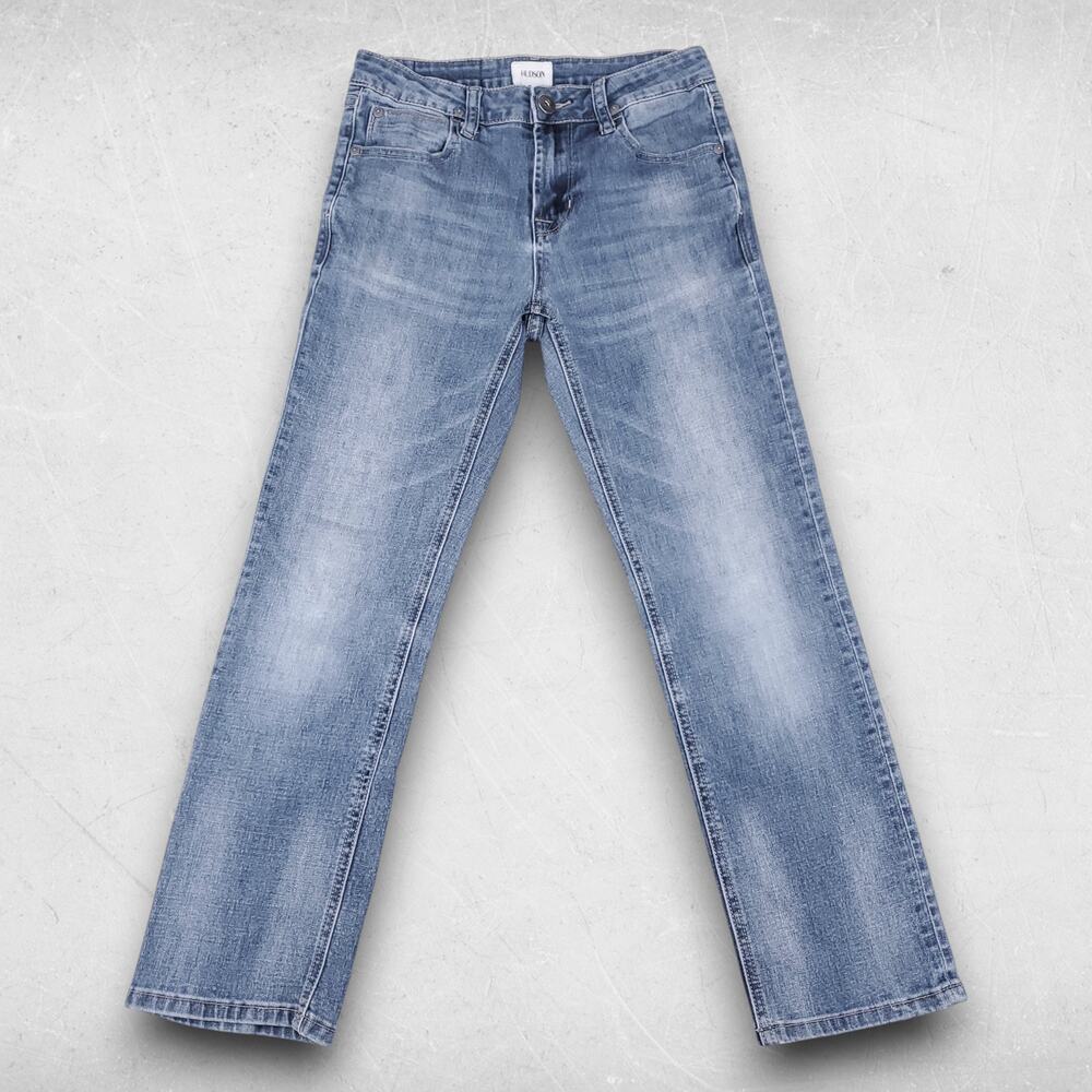 Hudson Jeans Women 10 Medium Wash Blue Straight Leg Stretch Casual Minimalist